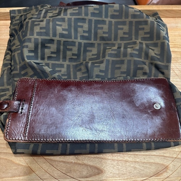 Fendi zucca folding tote shopper. Nylon and leather. 71156101992 - Picture 14 of 15